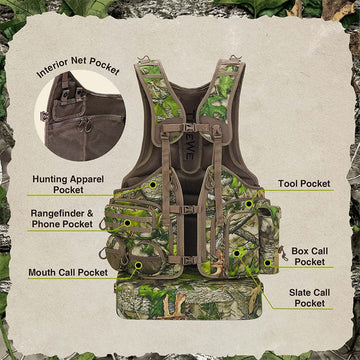 TideWe Turkey Vest with Seat with Game Pouch and Kickstand